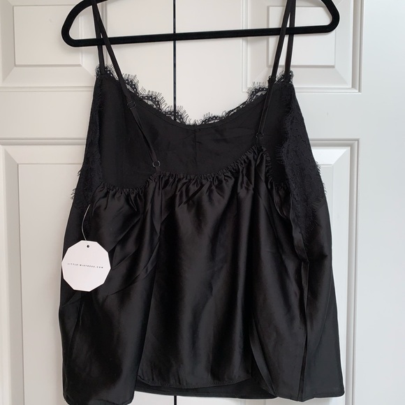 Lace Trim Black Cami - Picture 3 of 3
